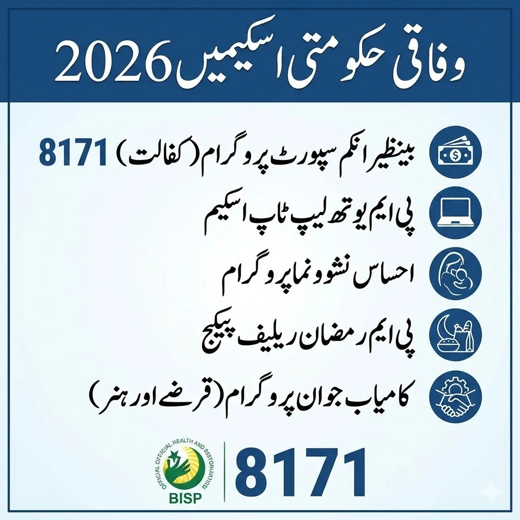 Federal Government Schemes list